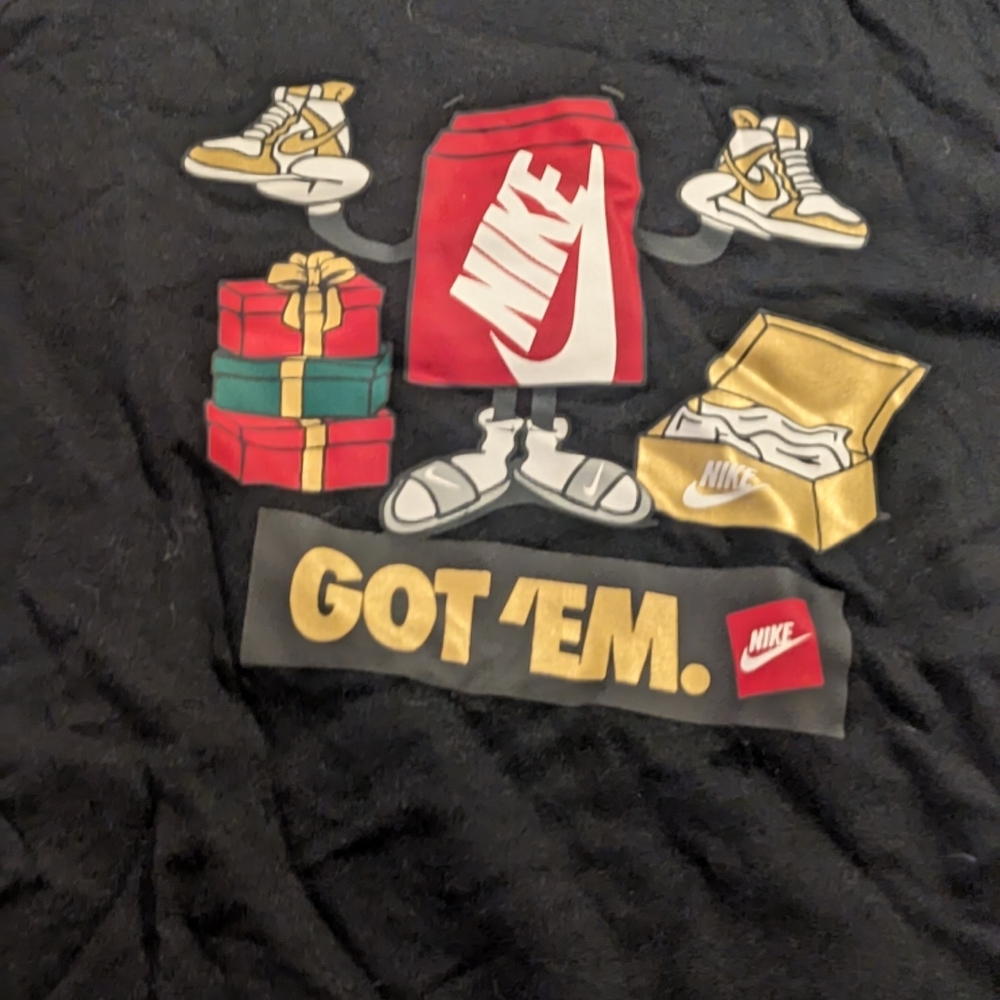 Nike Black T-Shirt with Graphic Design